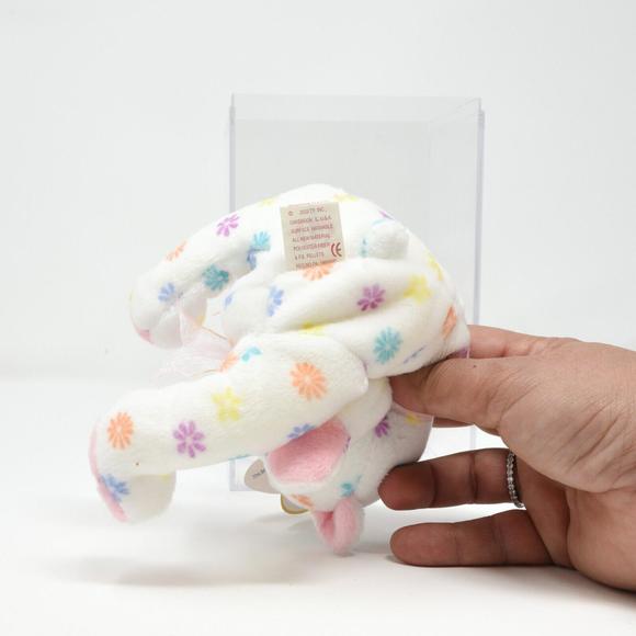 The Beanie Babies Collection White Floral Mom-e Birthday Bear May 12 2002 - Picture 9 of 9